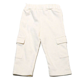 Beige Side Pockets Active Pant Nawao.com