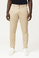 Beige Slim Fit Chino Trousers Beige Nawao.com