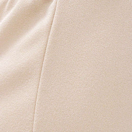 Beige Slit Detaied Elasticated Waist Nawao.com