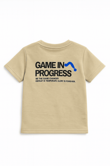 Beige Soft Feel Loose Fit T Shirt Nawao.com