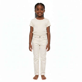 Beige Straight Fit Jeans With Cargo Pocket  Beige Nawao.com