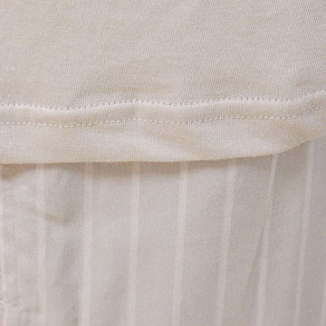 Beige T Shirt And Stripes Pyjama Set Beige Xx Nawao.com