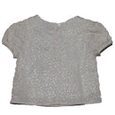 Beige Textured Blouse Nawao.com