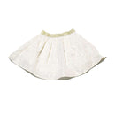 Beige Textured Skirt Nawao.com