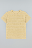 Beige Textured T Nawao.com