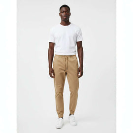 Beige Twill Jogger Beige Nawao.com