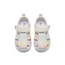 Beige Velro Strap Sandal Beige Nawao.com
