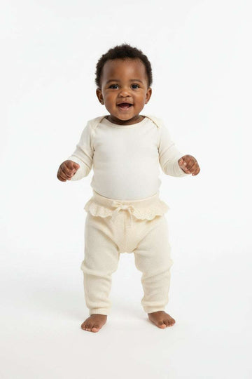 Beige Waffle  Active Pants  Beige Nawao.com