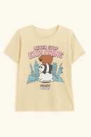 Beige We Bare Bears Printed T Shirt Beige Nawao.com