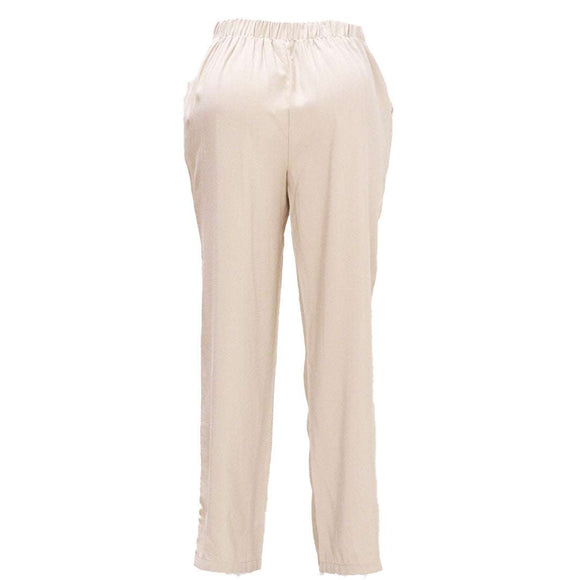 Beige Wide Leg Relaxed Fit Trouser Nawao.com