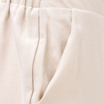 Beige Wide Leg Relaxed Fit Trouser Nawao.com