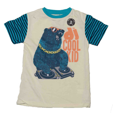 Biege Print Short Sleeve Tshirt With Long Pant Nawao.com
