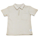 Biege Zipper Polo with Pant Nawao.com
