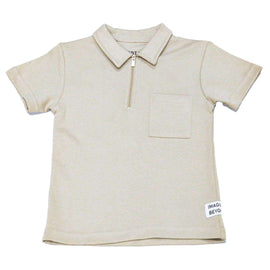 Biege Zipper Polo with Pant Nawao.com