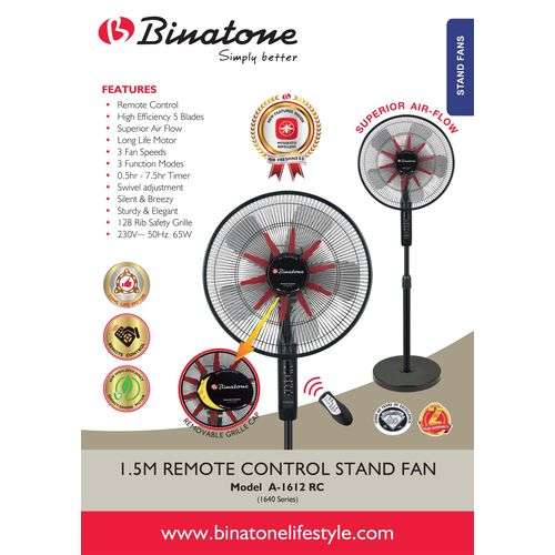 Binatone Fan A 1612 with remote Nawao.com
