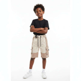 Bjr Beige Shorts With Cargo Pocket Beige Nawao.com