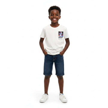 Bjr Beige T Shirt With Woven Patch Beige Nawao.com