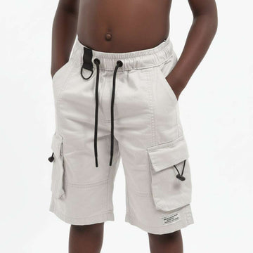 Bjr Grey Shorts With Cargo Pocket Mid Grey Nawao.com