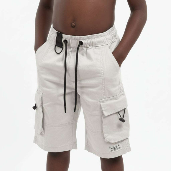 Bjr Grey Shorts With Cargo Pocket Mid Grey Nawao.com