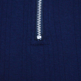 Bjr Navy Jacquard Polo T Nawao.com