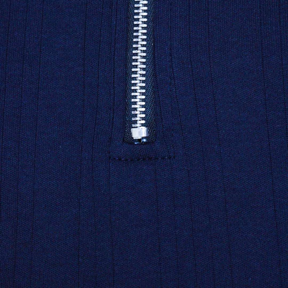 Bjr Navy Jacquard Polo T Nawao.com