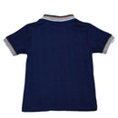 Bjr Navy Jacquard Polo T Nawao.com