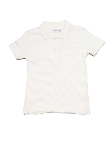 Bjr Short Sleeve Ivory Polo Tsh Nawao.com