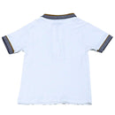 Bjr White Jacquard Polo T Shirt Nawao.com
