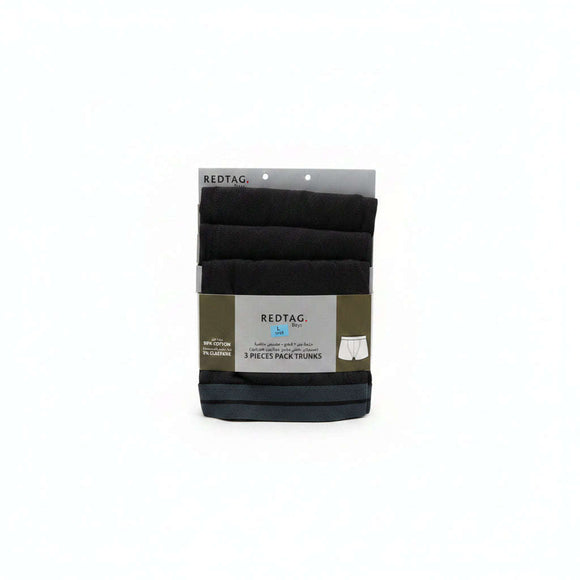 Black 3 Pcs Pack Boxer Shorts Assorted Small Nawao.com