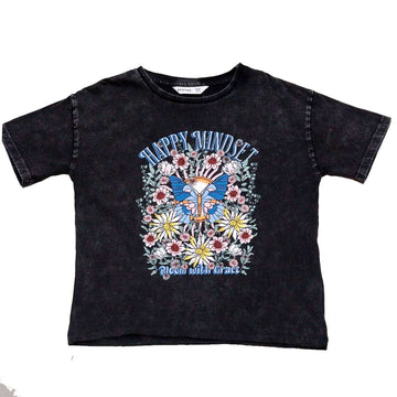 Black Acid Boxy Fit T Shirts Black Nawao.com