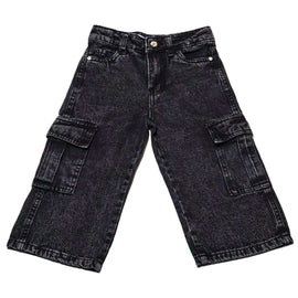 Black Acid Wash Cargo Nawao.com
