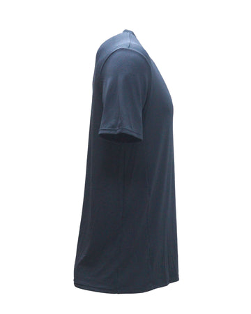 Black Active Henley T-Shirts Nawao.com