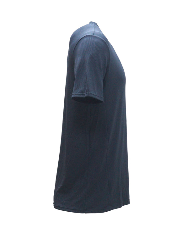 Black Active Henley T-Shirts Nawao.com