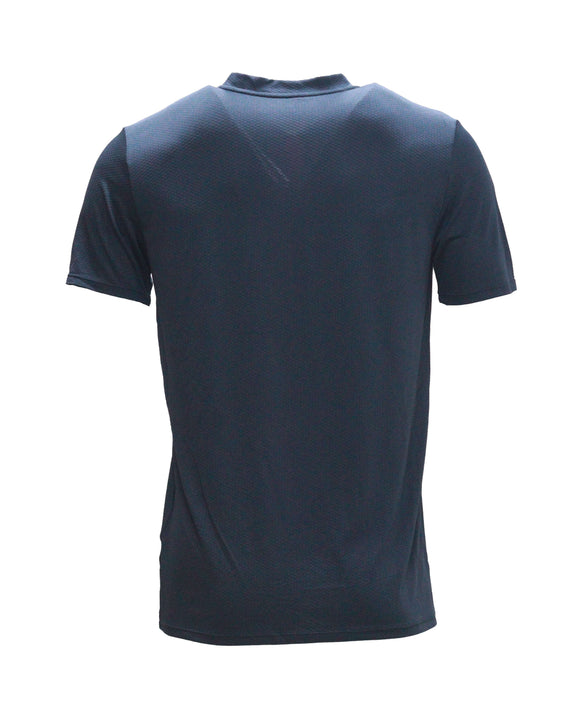 Black Active Henley T-Shirts Nawao.com