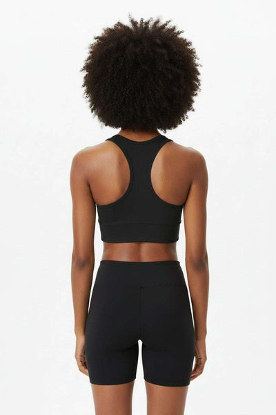 Black Active Sports Bra Black Nawao.com