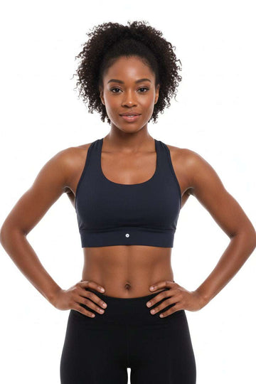 Black Active Sports Bra Black Nawao.com