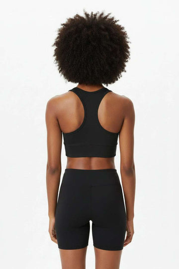 Black Active Sports Bra Black Nawao.com