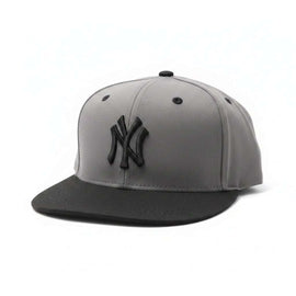 Black And Grey Colour Embellished Cap Nawao.com