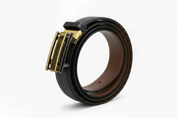 Black And Tan Clip Buckle Belt Black Nawao.com