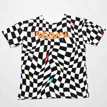 Black And White Print Oversize Tshirt Nawao.com