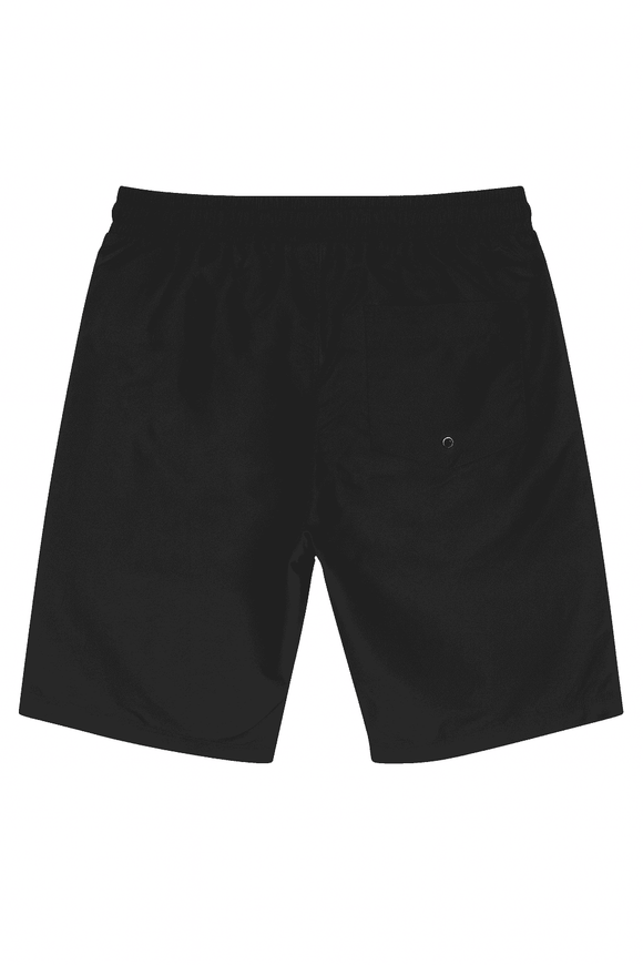 Black Aop Printed Shorts Nawao.com
