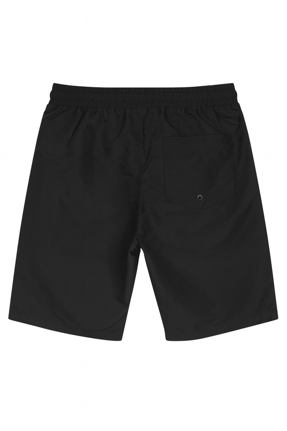Black Aop Printed Shorts Nawao.com