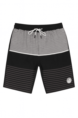 Black Aop Printed Shorts Nawao.com