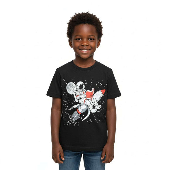 Black Astranaut S S Graphic Tee Black Nawao.com