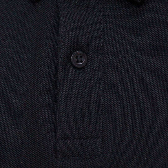 Black Basic Polo Shirt Nawao.com