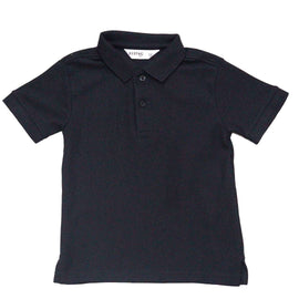 Black Basic Polo Shirt Nawao.com