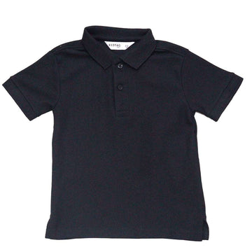 Black Basic Polo Shirt Nawao.com