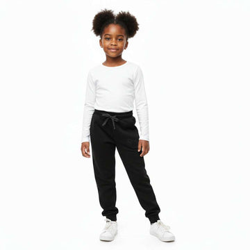 Black Basic Track Pants Black Nawao.com