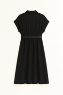 Black Belted Dress Nawao.com