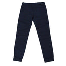 Black Biker Knee Casual Trouser Nawao.com